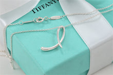 Load image into Gallery viewer, Tiffany &amp; Co. Elsa Peretti Silver Alphabet Letter &quot;L&quot; Pendant Necklace
