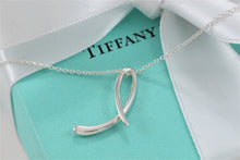 Load image into Gallery viewer, Tiffany &amp; Co. Elsa Peretti Silver Alphabet Letter &quot;L&quot; Pendant Necklace
