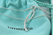 Load image into Gallery viewer, Tiffany &amp; Co. Elsa Peretti Silver Alphabet Letter &quot;L&quot; Pendant Necklace
