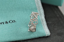 Load image into Gallery viewer, Tiffany &amp; Co. Paloma Picasso Silver Loving Hearts Band Ring Size 5
