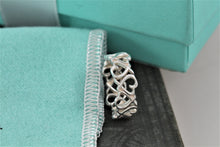 Load image into Gallery viewer, Tiffany &amp; Co. Paloma Picasso Silver Loving Hearts Band Ring Size 5
