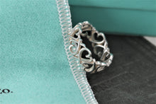 Load image into Gallery viewer, Tiffany &amp; Co. Paloma Picasso Silver Loving Hearts Band Ring Size 5
