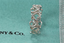 Load image into Gallery viewer, Tiffany &amp; Co. Paloma Picasso Silver Loving Hearts Band Ring Size 5
