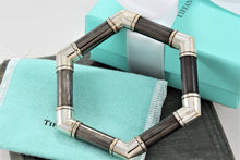 Load image into Gallery viewer, Tiffany &amp; Co. Silver Retro Hexagon Bangle Vintage Bracelet
