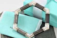 Load image into Gallery viewer, Tiffany &amp; Co. Silver Retro Hexagon Bangle Vintage Bracelet
