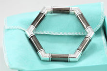 Load image into Gallery viewer, Tiffany &amp; Co. Silver Retro Hexagon Bangle Vintage Bracelet
