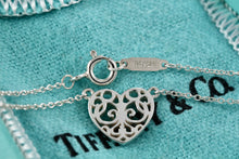 Load image into Gallery viewer, Tiffany &amp; Co. Silver Small Enchant Heart Pendant Necklace
