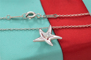Tiffany & Co. Elsa Peretti Silver Small Starfish Pendant Necklace