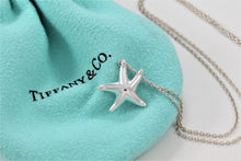 Load image into Gallery viewer, Tiffany &amp; Co. Elsa Peretti Silver Small Starfish Pendant Necklace
