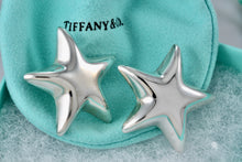 Load image into Gallery viewer, Tiffany &amp; Co. Silver Large Puffy Star Clip-on Earrings
