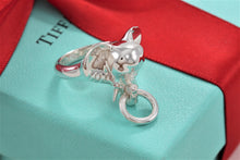 Load image into Gallery viewer, Tiffany &amp; Co. Silver Elephant Door Knocker Ring
