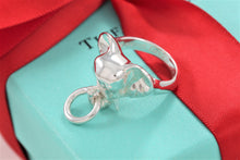 Load image into Gallery viewer, Tiffany &amp; Co. Silver Elephant Door Knocker Ring
