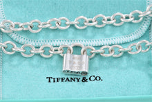 Load image into Gallery viewer, Tiffany &amp; Co. 1837 Silver Padlock 8mm Link 16&quot; Necklace
