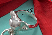 Load image into Gallery viewer, Tiffany &amp; Co. Silver Elephant Door Knocker Ring

