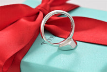 Load image into Gallery viewer, Tiffany &amp; Co. Paloma Picasso Silver Diamond Modern Heart Ring Sz. 7
