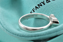 Load image into Gallery viewer, Tiffany &amp; Co. Paloma Picasso Silver Diamond Modern Heart Ring Sz. 7
