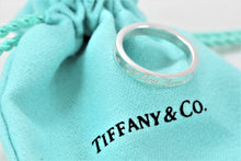 Load image into Gallery viewer, Tiffany &amp; Co. Silver Notes &quot;Fifth Ave&quot; Narrow Band Ring
