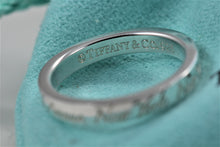 Load image into Gallery viewer, Tiffany &amp; Co. Silver Notes &quot;Fifth Ave&quot; Narrow Band Ring
