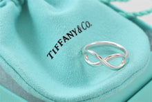 Load image into Gallery viewer, Tiffany &amp; Co. Infinity Silver Classic Band Ring
