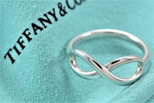 Load image into Gallery viewer, Tiffany &amp; Co. Infinity Silver Classic Band Ring
