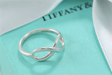 Load image into Gallery viewer, Tiffany &amp; Co. Infinity Silver Classic Band Ring
