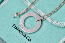 Load image into Gallery viewer, Tiffany &amp; Co. 1837 Silver Circle Pendant 16&quot; Necklace
