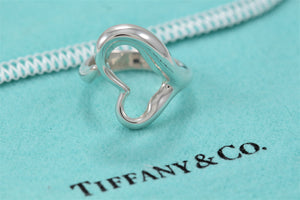 Tiffany & Co. Elsa Peretti Silver Open Heart Ring Version 3