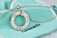 Load image into Gallery viewer, Tiffany &amp; Co. 1837 Silver Circle Pendant 16&quot; Necklace
