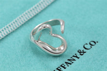 Load image into Gallery viewer, Tiffany &amp; Co. Elsa Peretti Silver Open Heart Ring Version 3
