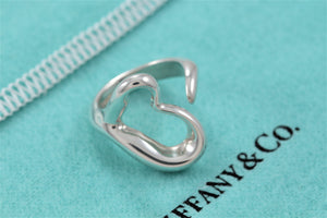 Tiffany & Co. Elsa Peretti Silver Open Heart Ring Version 3