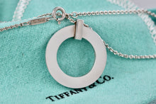 Load image into Gallery viewer, Tiffany &amp; Co. 1837 Silver Circle Pendant 16&quot; Necklace
