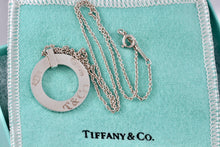Load image into Gallery viewer, Tiffany &amp; Co. 1837 Silver Circle Pendant 16&quot; Necklace
