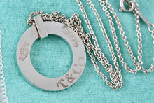 Load image into Gallery viewer, Tiffany &amp; Co. 1837 Silver Circle Pendant 16&quot; Necklace
