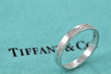 Load image into Gallery viewer, Tiffany &amp; Co. Silver Notes &quot;I Love You&quot; Narrow Band Ring
