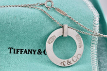 Load image into Gallery viewer, Tiffany &amp; Co. 1837 Silver Circle Pendant 16&quot; Necklace
