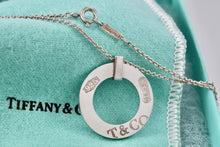 Load image into Gallery viewer, Tiffany &amp; Co. 1837 Silver Circle Pendant 16&quot; Necklace
