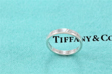 Load image into Gallery viewer, Tiffany &amp; Co. Silver Notes &quot;I Love You&quot; Narrow Band Ring
