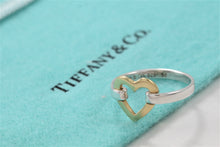 Load image into Gallery viewer, Tiffany &amp; Co. 18K Gold &amp; Silver Heart Ring
