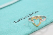 Load image into Gallery viewer, Tiffany &amp; Co. 18K Gold &amp; Silver Heart Ring
