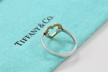 Load image into Gallery viewer, Tiffany &amp; Co. 18K Gold &amp; Silver Heart Ring
