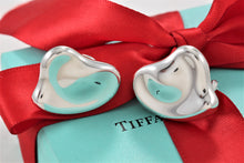 Load image into Gallery viewer, Tiffany &amp; Co. Elsa Peretti Silver Full Heart Large Clip on Earrings
