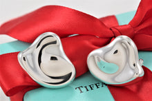 Load image into Gallery viewer, Tiffany &amp; Co. Elsa Peretti Silver Full Heart Large Clip on Earrings
