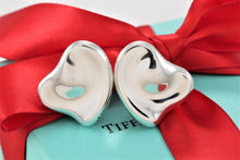 Load image into Gallery viewer, Tiffany &amp; Co. Elsa Peretti Silver Full Heart Large Clip on Earrings
