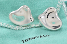 Load image into Gallery viewer, Tiffany &amp; Co. Elsa Peretti Silver Full Heart Large Clip on Earrings
