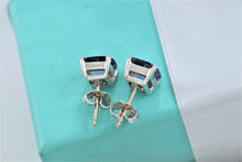 Load image into Gallery viewer, Tiffany &amp; Co. Silver Sparkler Amethyst Stud Earrings
