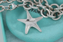 Load image into Gallery viewer, Tiffany &amp; Co. Silver Lapis Bead Starfish Link Bracelet
