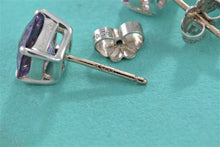Load image into Gallery viewer, Tiffany &amp; Co. Silver Sparkler Amethyst Stud Earrings
