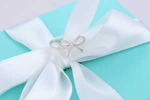 Tiffany & Co. Silver Ribbon Bow Ring