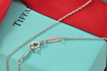 Load image into Gallery viewer, Tiffany &amp; Co. Elsa Peretti Silver Pink Rhodonite Round Disc Pendant Necklace
