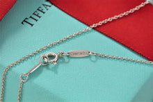 Load image into Gallery viewer, Tiffany &amp; Co. Elsa Peretti Silver Pink Rhodonite Round Disc Pendant Necklace
